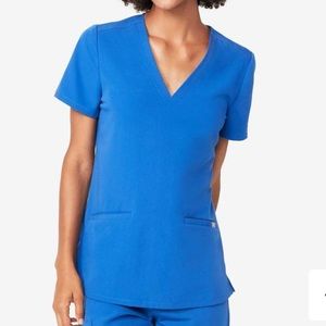 FIGS Casma Three Pocket Top - Royal Blue